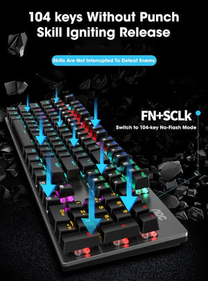 Planet Gates French Black Caps / BLACK SWITCH GK410 104 Full Keys Hot Swap Metal Panel Mechanical Keyboard RGB Light Green Black Tea Redaxis non-impact game computer keyboard