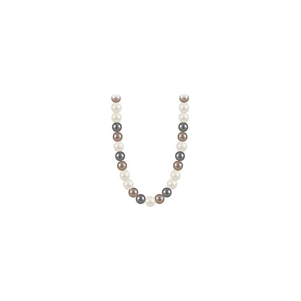 Planet Gates French Elegant Romantic Mixed Color Pearl Beaded Necklace 2024 Fashion Jewelry Sweet Accessories for Women's Collarbone Chain