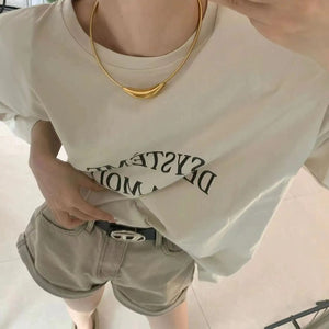 Planet Gates French Retro Design Metal Tube Snake Bone Chain Collar For Women‘s Exaggerated Stainless steel Necklace Girls' Colorless Jewelry