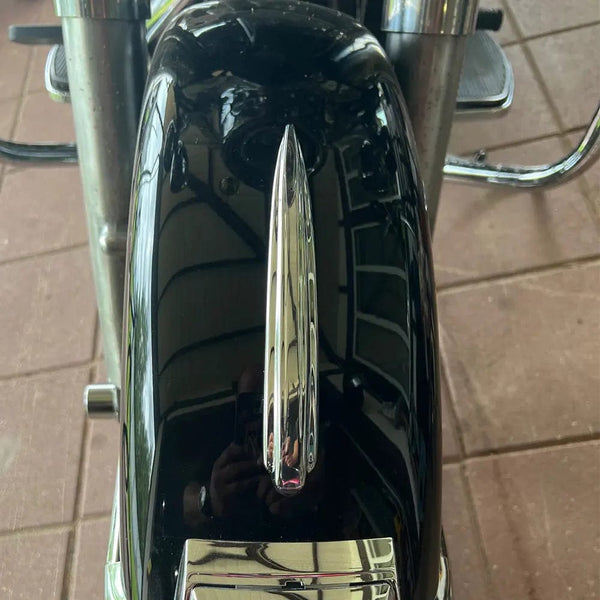 Planet Gates Front Fender Trim Motorcycle Front Fender Trim ABS Plastic Chrome For Harley Touring Street Glide Road Glide 1984-2019 Softail FLDE FLHC FLHCS