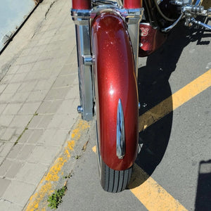 Planet Gates Front Fender Trim Motorcycle Front Fender Trim ABS Plastic Chrome For Harley Touring Street Glide Road Glide 1984-2019 Softail FLDE FLHC FLHCS