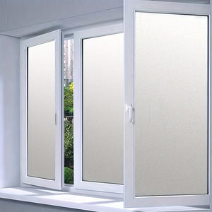 Planet Gates Frosted Glass Sticker-45-100cm 1pc Privacy Window Sticker - Frosted Glass Film for Office, Bathroom, and Home - Translucent and Opaque - Electrostatic Adhesive - Blocks Peeping and Glare