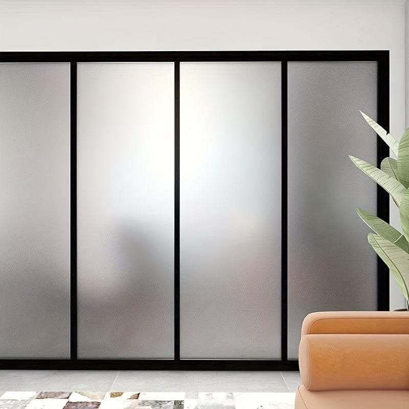 Planet Gates Frosted Glass Sticker-45-100cm 1pc Privacy Window Sticker - Frosted Glass Film for Office, Bathroom, and Home - Translucent and Opaque - Electrostatic Adhesive - Blocks Peeping and Glare