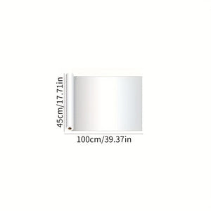 Planet Gates Frosted Glass Sticker-45-100cm 1pc Privacy Window Sticker - Frosted Glass Film for Office, Bathroom, and Home - Translucent and Opaque - Electrostatic Adhesive - Blocks Peeping and Glare