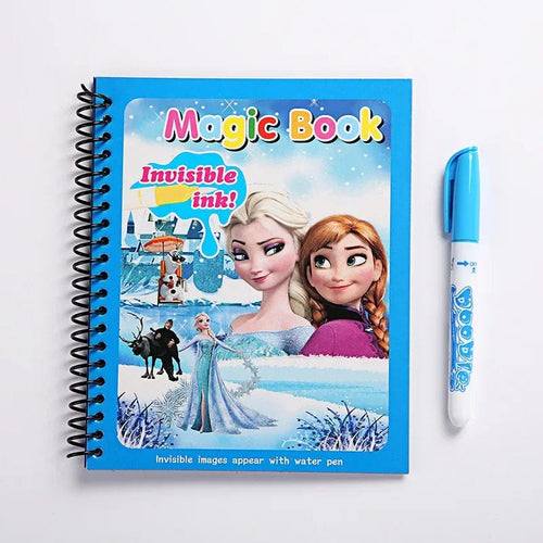 Planet Gates frozen Disney Kids Puzzle Graffiti Painting Book Cartoon Anime Frozen Spiderman Cars Sofia Princes Mickey DIY Magic Watercolor Painting