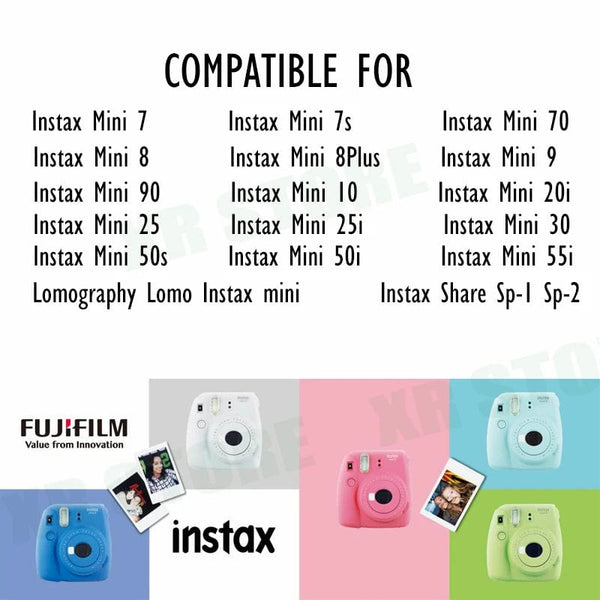 Planet Gates Fujifilm Instax Mini 12 9 Film White Edge 10 20 40 60 100 Sheets/Packs Photo Paper for Fuji Instant Camera 8/7s/11/25/50/90/sp-2