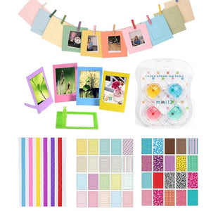 Planet Gates Fujifilm Instax Mini 12 Camera Pink /Blue /Mint /White /Purple Color + 20 Sheets Instax Mini Film+ Album +Case Bag+ 10 in 1 Kits