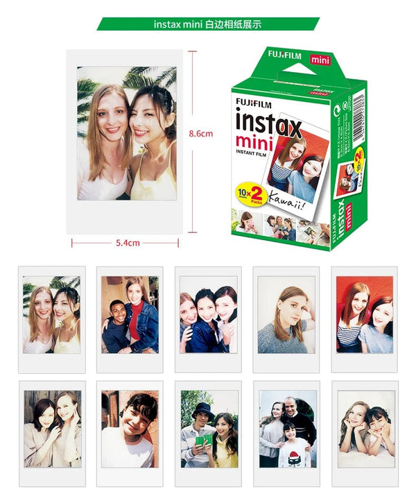 Planet Gates Fujifilm Instax Mini Instant Film Mini 12 11 9 8 Film 10-40 Sheets White Edge 3 Inch Film For Instant Camera Mini 90 Photo Pap