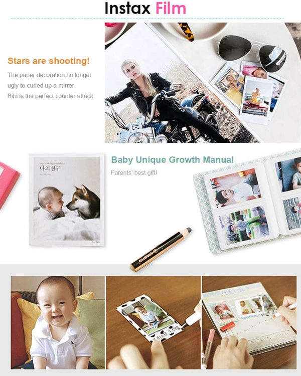 Planet Gates Fujifilm Instax Mini Instant Film Mini 12 11 9 8 Film 10-40 Sheets White Edge 3 Inch Film For Instant Camera Mini 90 Photo Pap