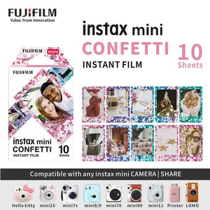 Planet Gates Fujifilm Instax Mini Instant Film Mini 12 11 9 8 Film 10-40 Sheets White Edge 3 Inch Film For Instant Camera Mini 90 Photo Pap