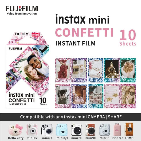 Planet Gates Fujifilm Instax Mini Instant Film Mini 12 11 9 8 Film 10-40 Sheets White Edge 3 Inch Film For Instant Camera Mini 90 Photo Pap