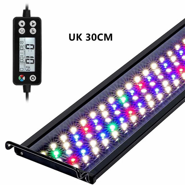 Planet Gates Fullgain 24/7 LCD Aquarium Light Full Spectrum Waterproof  Aluminum Alloy Extendable Aqua LED Bar Lightings  for Plant Growth
