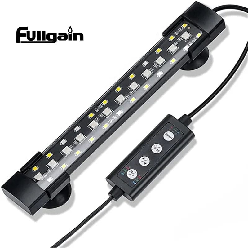 Planet Gates Fullgain Aquarium Light 24/7 Waterproof Full Spectrum Aqua Lamp Freshwater WRGB LED Fish Tank Light Plant Grow Lighting