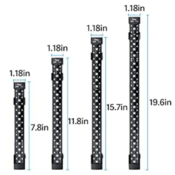 Planet Gates Fullgain Aquarium Light 24/7 Waterproof Full Spectrum Aqua Lamp Freshwater WRGB LED Fish Tank Light Plant Grow Lighting