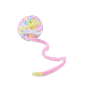 Planet Gates Funny Cat Toys Colorful Yarn Balls With Bell Sounding Interactive Chewing Toys For Kittens Stuffed chase Toys Ball pet Supplies