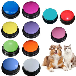 Planet Gates Funny Dog Recordable Pet Toys Travel Talking Pet Starters Pet Speaking Buttons Portable Cute Pet Supplies Communication Dog