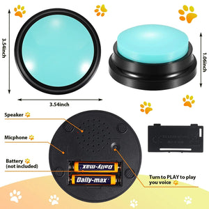 Planet Gates Funny Dog Recordable Pet Toys Travel Talking Pet Starters Pet Speaking Buttons Portable Cute Pet Supplies Communication Dog