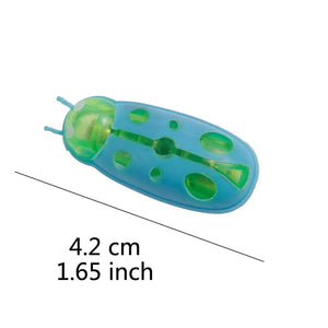 Planet Gates Funny Electric Bugs Cat Toy Automatic Escape Mini Robot Bug Vibration Insect Toys for Cats Battery Operated Cockroach Ladybug