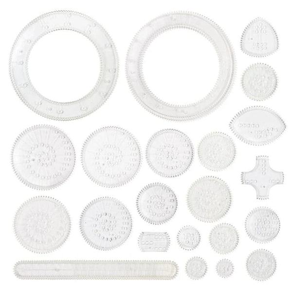 Planet Gates Funny Interlocking Gears Wheels Spirograph Drawing Toys Set Creative Educational Toy for Children Painting Drawing Accessories