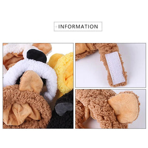 Planet Gates Funny Panda Hat for Pet, Warm Cap, New Year Party, Christmas Cosplay Accessories, Photo Props, Headwear for Dog and Cat,New Year
