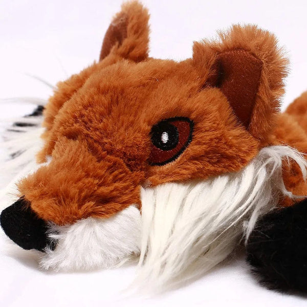 Planet Gates Funny Simulated Animal No Stuffing Dog Toy with Squeakers Durable Stuffingless Plush Squeaky Dog Chew Toy Crinkle Pet Squeak Toy