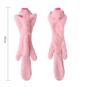 Planet Gates Funny Simulated Animal No Stuffing Dog Toy with Squeakers Durable Stuffingless Plush Squeaky Dog Chew Toy Crinkle Pet Squeak Toy