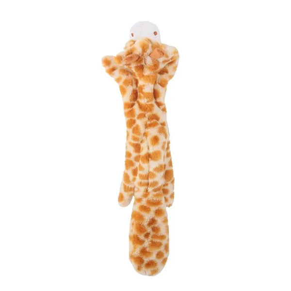 Planet Gates Funny Simulated Animal No Stuffing Dog Toy with Squeakers Durable Stuffingless Plush Squeaky Dog Chew Toy Crinkle Pet Squeak Toy