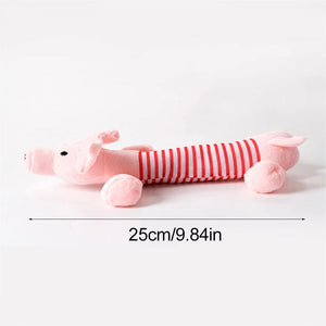 Planet Gates Funny Simulated Animal No Stuffing Dog Toy with Squeakers Durable Stuffingless Plush Squeaky Dog Chew Toy Crinkle Pet Squeak Toy