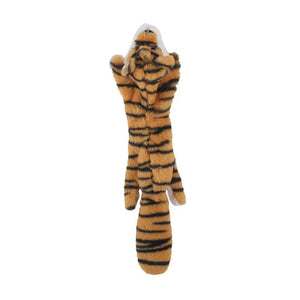 Planet Gates Funny Simulated Animal No Stuffing Dog Toy with Squeakers Durable Stuffingless Plush Squeaky Dog Chew Toy Crinkle Pet Squeak Toy