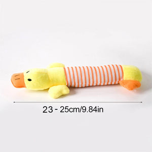 Planet Gates Funny Simulated Animal No Stuffing Dog Toy with Squeakers Durable Stuffingless Plush Squeaky Dog Chew Toy Crinkle Pet Squeak Toy