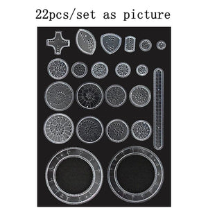 Planet Gates Funny Spirograph Montessori Education Drawing Toys Set Geometric Ruler Toys Drawing Accessories Creative Educational Kids Toy