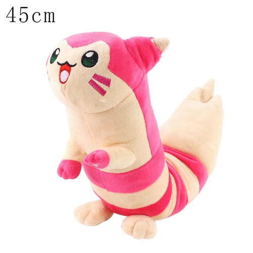 Planet Gates Furret Pink 45cm Pokemon Plush Sleepy Furret Plush Kawaii Pikachu Sentret Stuffed Doll Anime Room Decor Office Nap Furret Pillow Toys Gifts