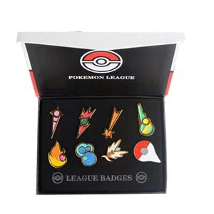 Planet Gates G Pokemon Gym Badges Kanto Johto Hoenn Sinnoh Unova Kalos League Region Pins Brooches Orange Islands Box Collection Pocket Monster
