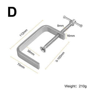 Planet Gates G-type Woodworking Fixture Steel Strong F-clip Board Flat Steel Clamping Device C-type Rocker Carpentry DIY Fixed Clip