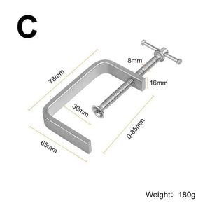 Planet Gates G-type Woodworking Fixture Steel Strong F-clip Board Flat Steel Clamping Device C-type Rocker Carpentry DIY Fixed Clip