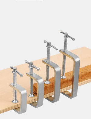 Planet Gates G-type Woodworking Fixture Steel Strong F-clip Board Flat Steel Clamping Device C-type Rocker Carpentry DIY Fixed Clip