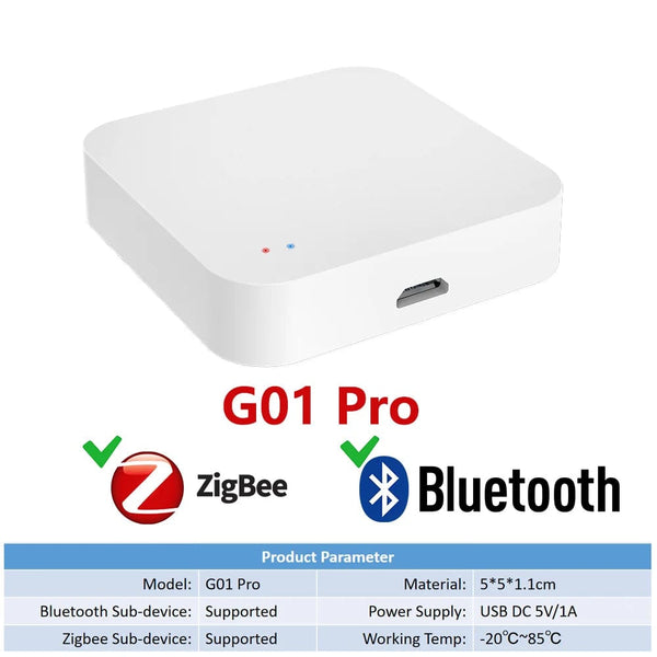 Planet Gates G01 Pro Tuya Zigbee Wireless Hub Gateway For Smart Home Automation for Zigbee Devices Via Smart Life Works with Alexa Google Home