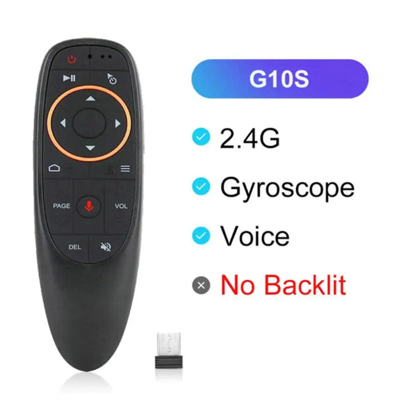 Planet Gates G10S Pro 2.4g Wireless Mini Air Fly Mouse Smart Voice Remote Control G10 G10s Pro Gyroscope Ir Learning Compatible For Android PC Tv Box