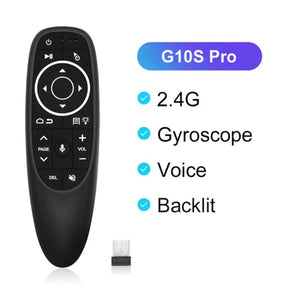 Planet Gates G10S Pro 2.4g Wireless Mini Air Fly Mouse Smart Voice Remote Control G10 G10s Pro Gyroscope Ir Learning Compatible For Android PC Tv Box