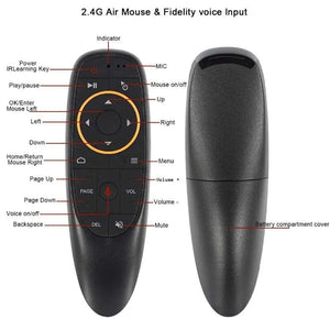 Planet Gates G10S With Gyro G10S Air Mouse Voice Remote Control 2.4G Wireless Gyroscope IR Learning for H96 MAX X88 PRO Android TV Box HK1
