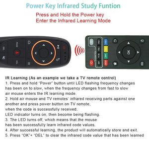 Planet Gates G10S With Gyro G10S Air Mouse Voice Remote Control 2.4G Wireless Gyroscope IR Learning for H96 MAX X88 PRO Android TV Box HK1