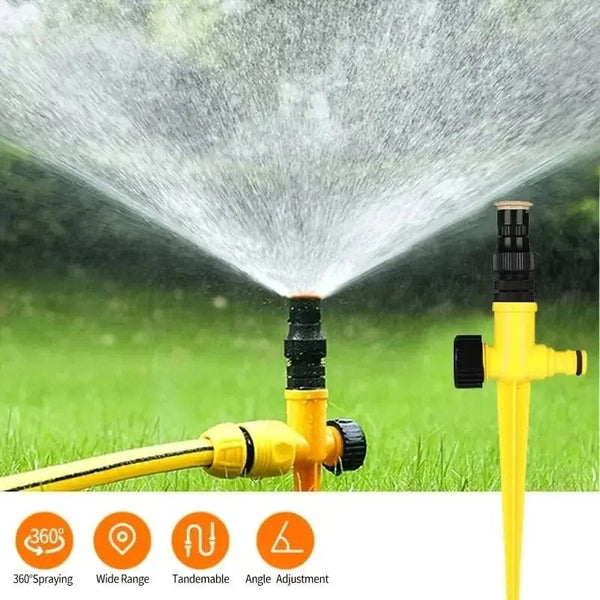 Planet Gates G1683A 360° Rotation Automatic Garden Sprinkler - Perfect For Lawns,Farms,And Greenhouses!