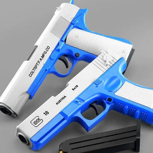 Planet Gates G17 Soft Bullet Toy Gun Shell Ejection Foam Darts Pistol Desert Eagle Airsoft Gun With Silencer For Kid Adult