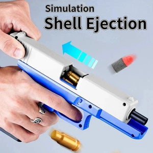 Planet Gates G17 Soft Bullet Toy Gun Shell Ejection Foam Darts Pistol Desert Eagle Airsoft Gun With Silencer For Kid Adult