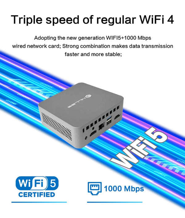 Planet Gates G3 / us / 8GB RAM 256GB ROM MLLSE G3 Mini PC Gemini-Lake N100 Windows 11 Pro Intel 12th DDR4 8GB RAM 256GB ROM WiFi 5 BT4.2 Desktop Computer Mini Pc Work