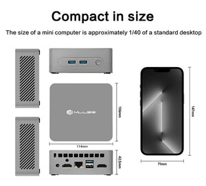 Planet Gates G3 / us / 8GB RAM 256GB ROM MLLSE G3 Mini PC Gemini-Lake N100 Windows 11 Pro Intel 12th DDR4 8GB RAM 256GB ROM WiFi 5 BT4.2 Desktop Computer Mini Pc Work