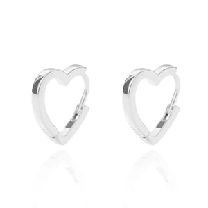 Planet Gates G4 / CHINA Heart Stainless Steel Earrings for Women Zircon Gold Color Hoop Earring Aesthetic Waterproof Ear Piercing Jewelry Accessories
