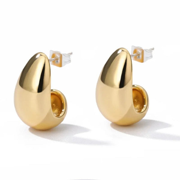 Planet Gates G4 / CHINA Heart Stainless Steel Earrings for Women Zircon Gold Color Hoop Earring Aesthetic Waterproof Ear Piercing Jewelry Accessories