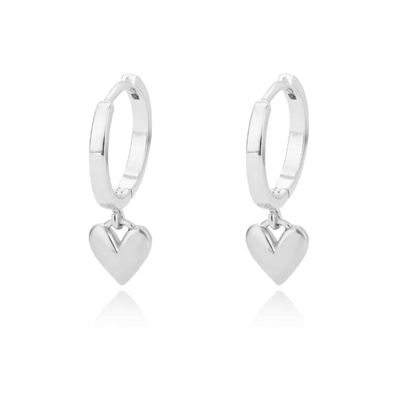 Planet Gates G4 / CHINA Heart Stainless Steel Earrings for Women Zircon Gold Color Hoop Earring Aesthetic Waterproof Ear Piercing Jewelry Accessories
