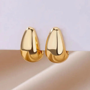 Planet Gates G4 / CHINA Heart Stainless Steel Earrings for Women Zircon Gold Color Hoop Earring Aesthetic Waterproof Ear Piercing Jewelry Accessories